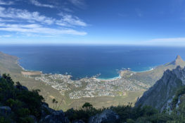 View of Camps Bay looking west from the India Venster trail.